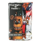 Wholesale - 5pK FIVE NIGHTS AT FREDDYS BOYS BOXER BRIEFS, UPC: 013244705563
